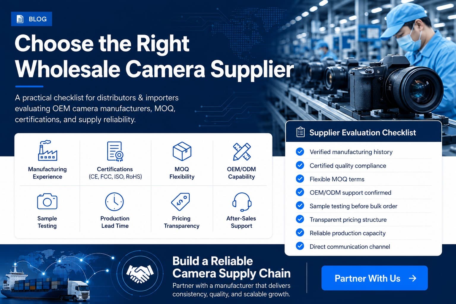 How to Choose the Right Wholesale Camera Supplier: A Buyer's Checklist for Distributors & Importers